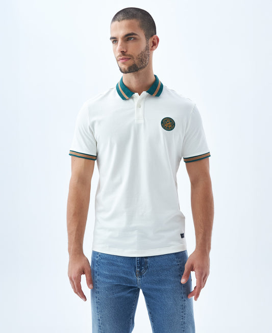 Camiseta Polo Americanino 809E011 Classic Fit Crudo