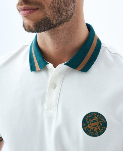Camiseta Polo Americanino 809E011 Classic Fit Crudo