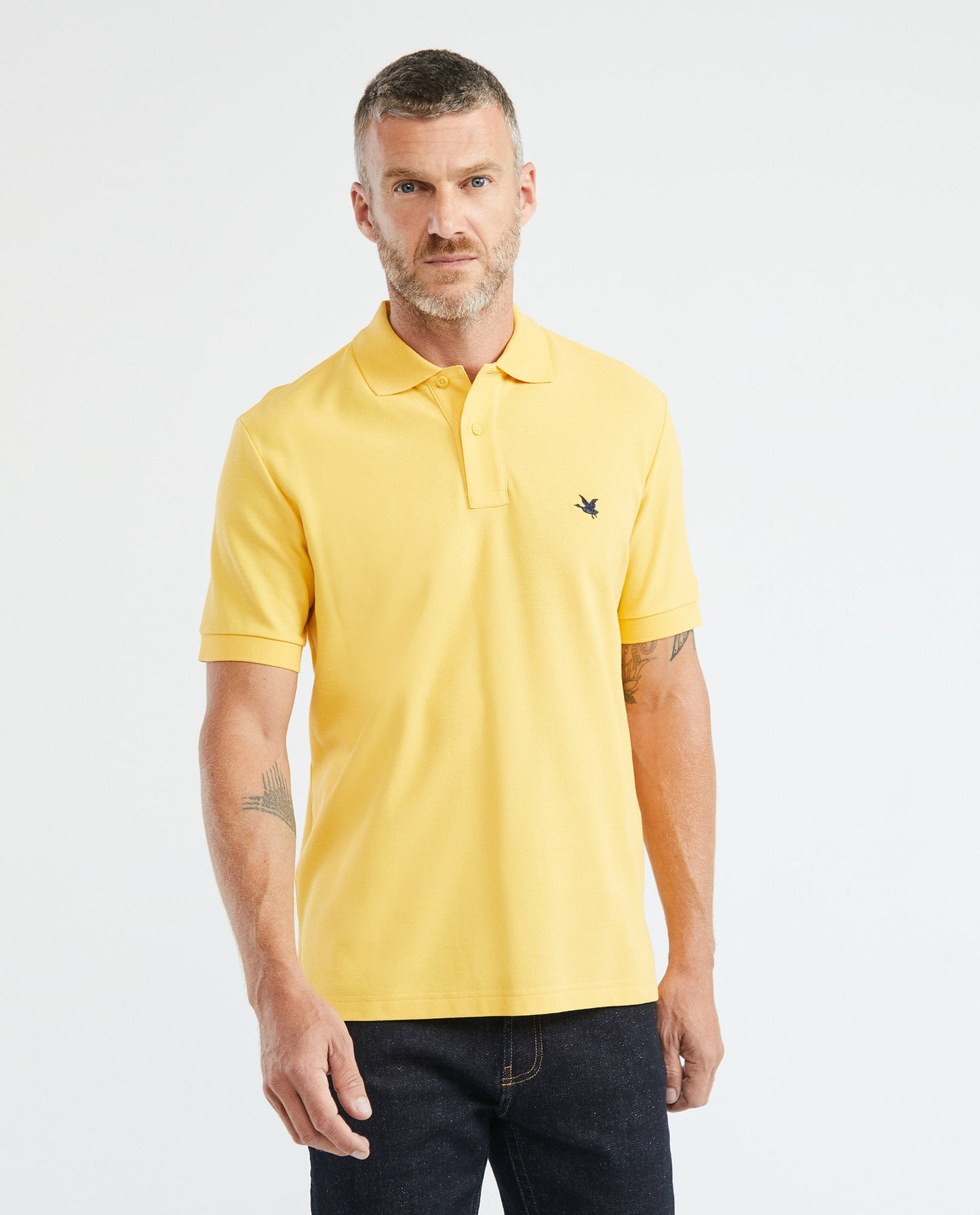 Camiseta Polo Chevignon 609E000 Classic Fit Amarillo Oscuro