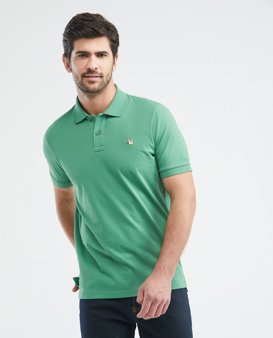 Camiseta Polo Chevignon 609E001 Slim Fit Verde Medio