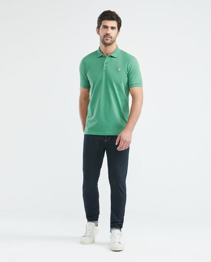 Camiseta Polo Chevignon 609E001 Slim Fit Verde Medio