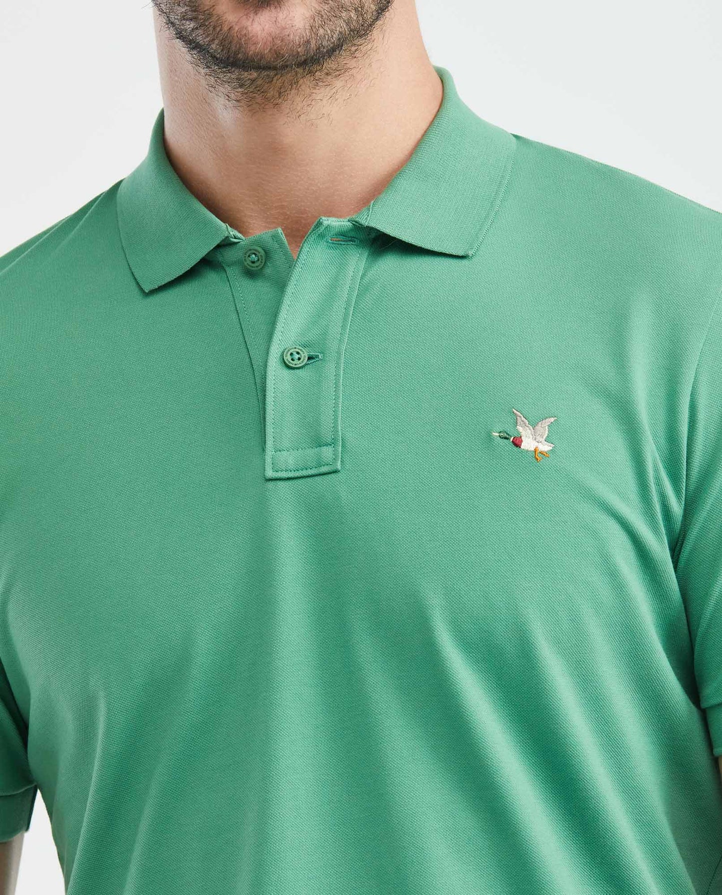 Camiseta Polo Chevignon 609E001 Slim Fit Verde Medio
