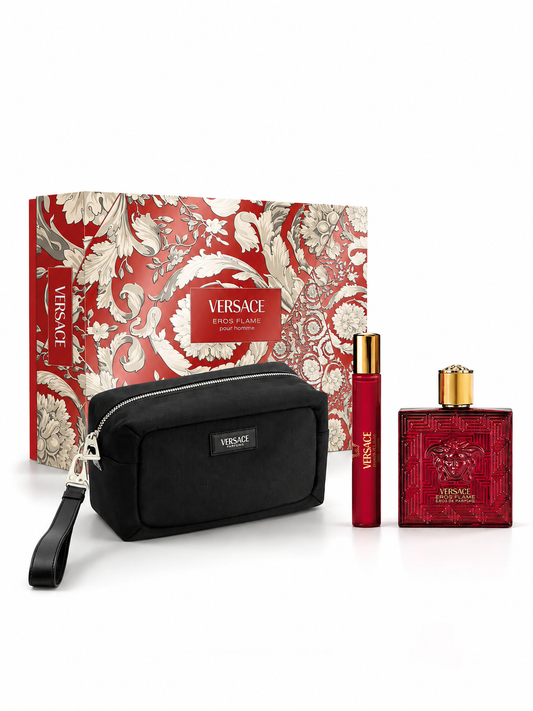 Perfume Versace Eros Flame Set (EDP100ml+10ml+Bolso)