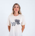 Camiseta Dama Oxford 641586 Cuello Redondo Ivory