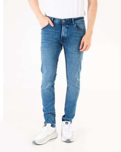Jean Hombre Oxford 011872 Slim Azul Medio
