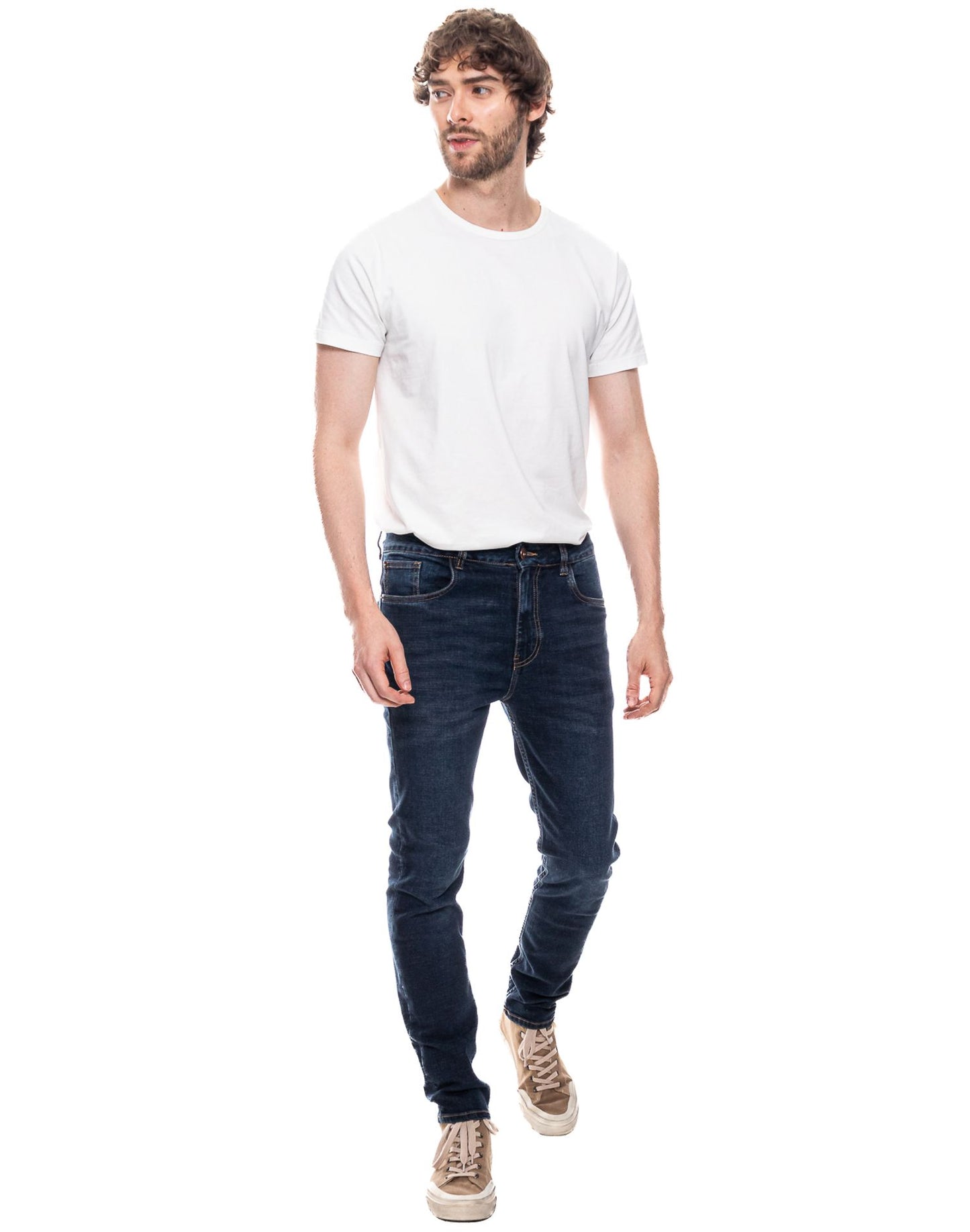 Jean Hombre Color Blue 2I1402 Slim Fit Azul Oscuro