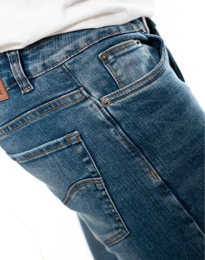 Jean Hombre Color Blue 331407 Slim Fit Azul Medio