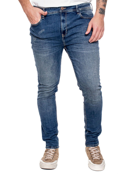 Jean Hombre Color Blue 331415 Slim Fit Azul Oscuro