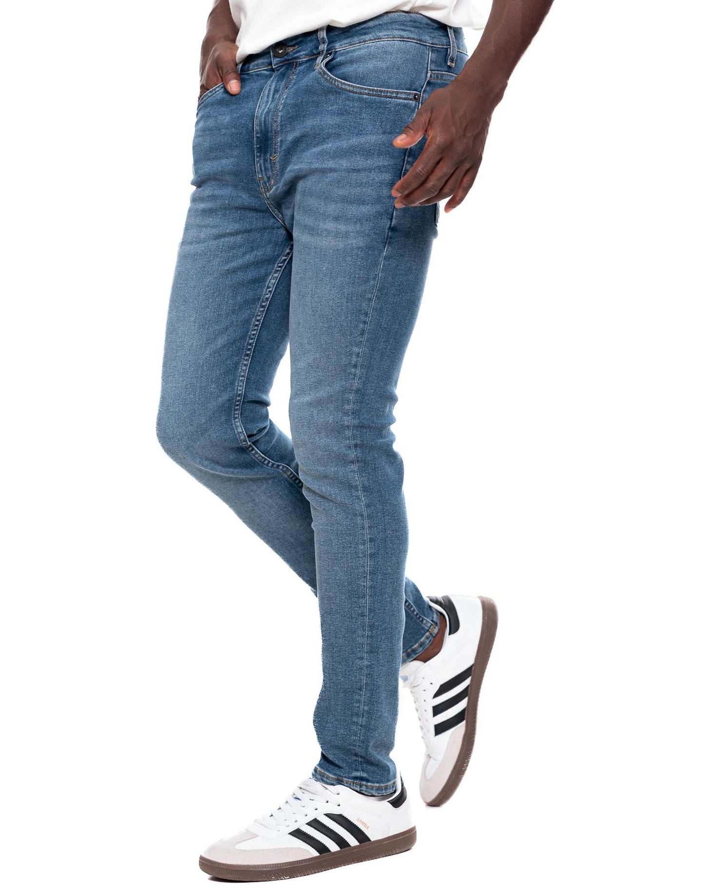 Jean Hombre Color Blue 341403 Slim Fit Azul Medio