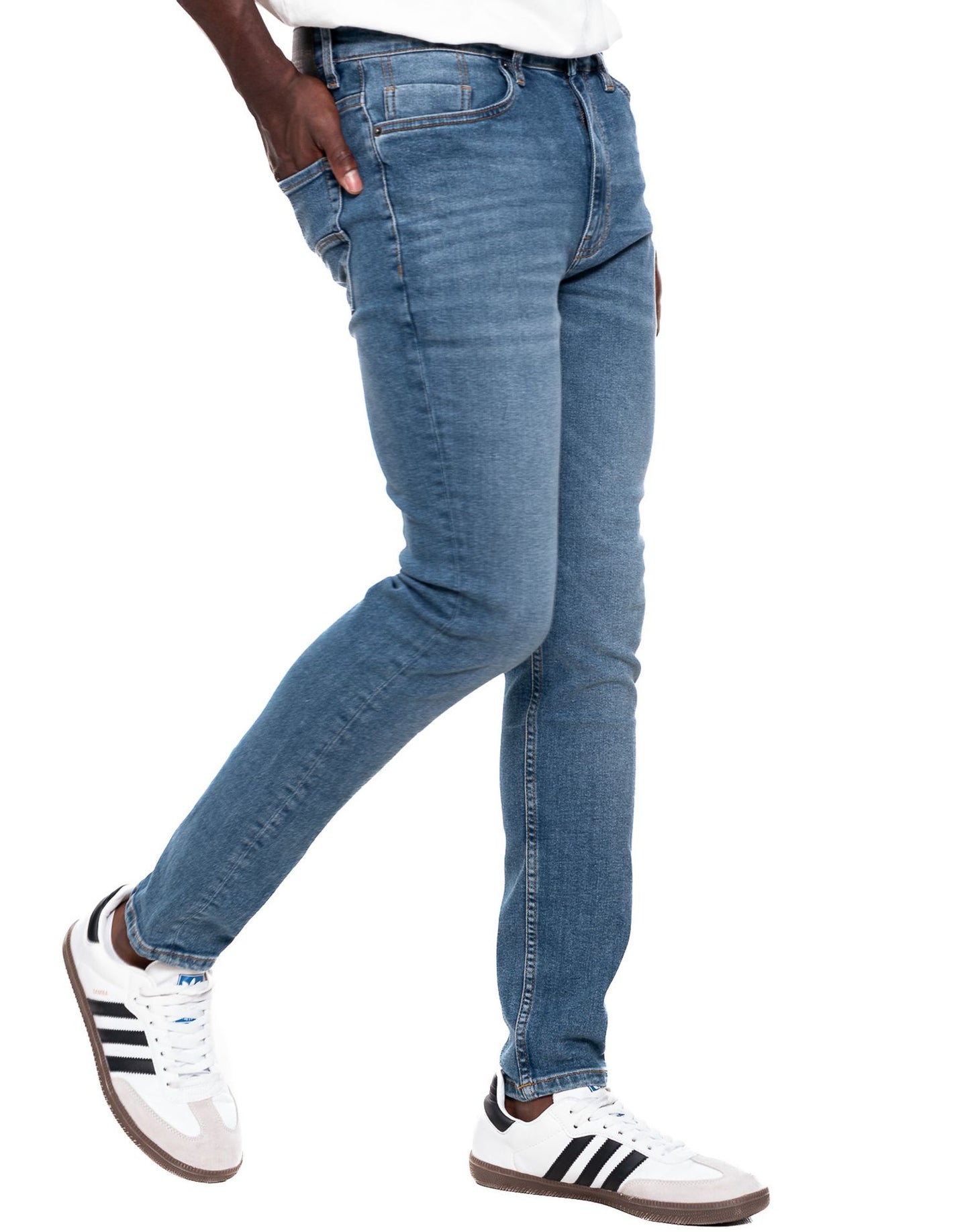 Jean Hombre Color Blue 341403 Slim Fit Azul Medio