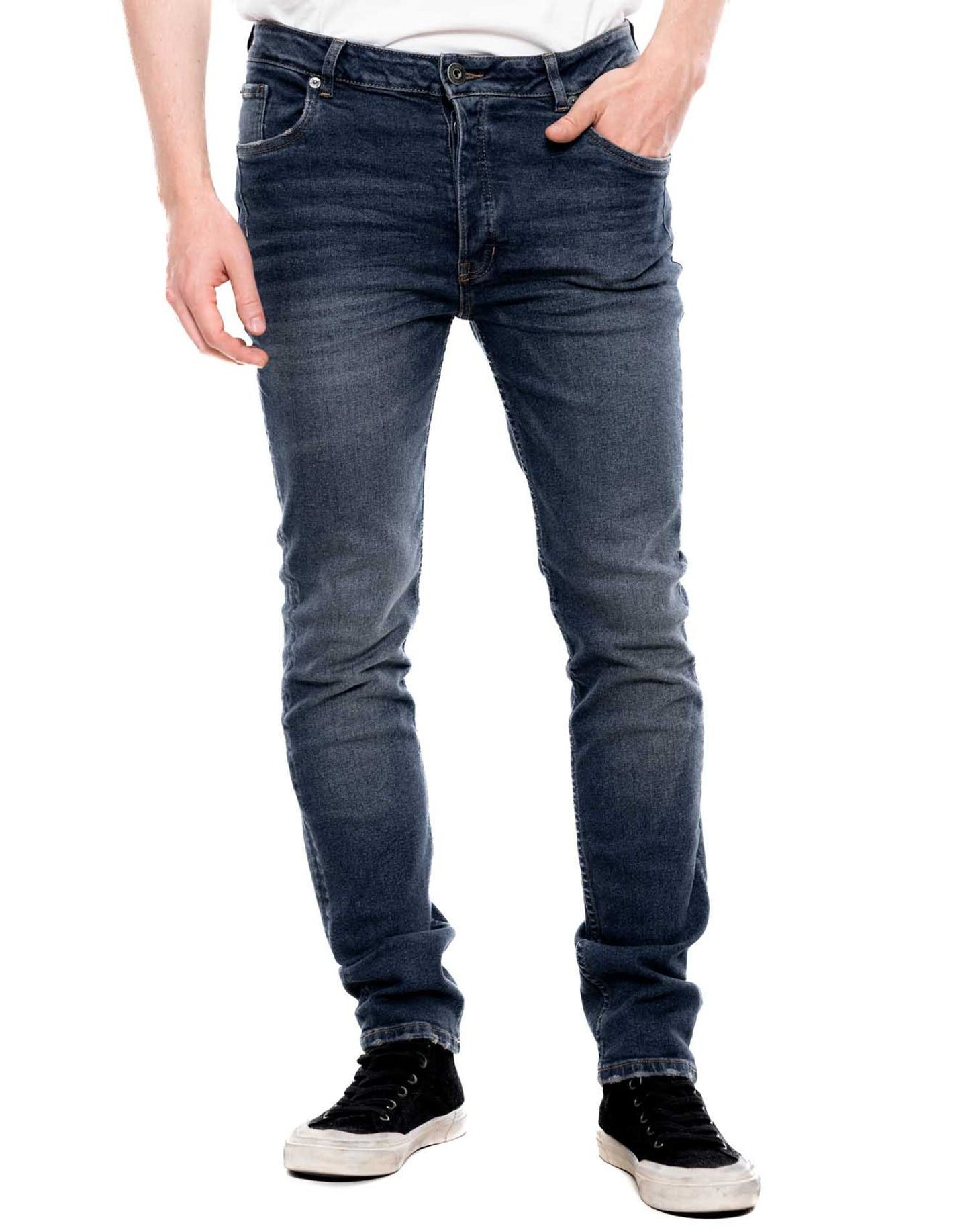 Jean Hombre Color Blue 341404 Slim Fit Azul Oscuro