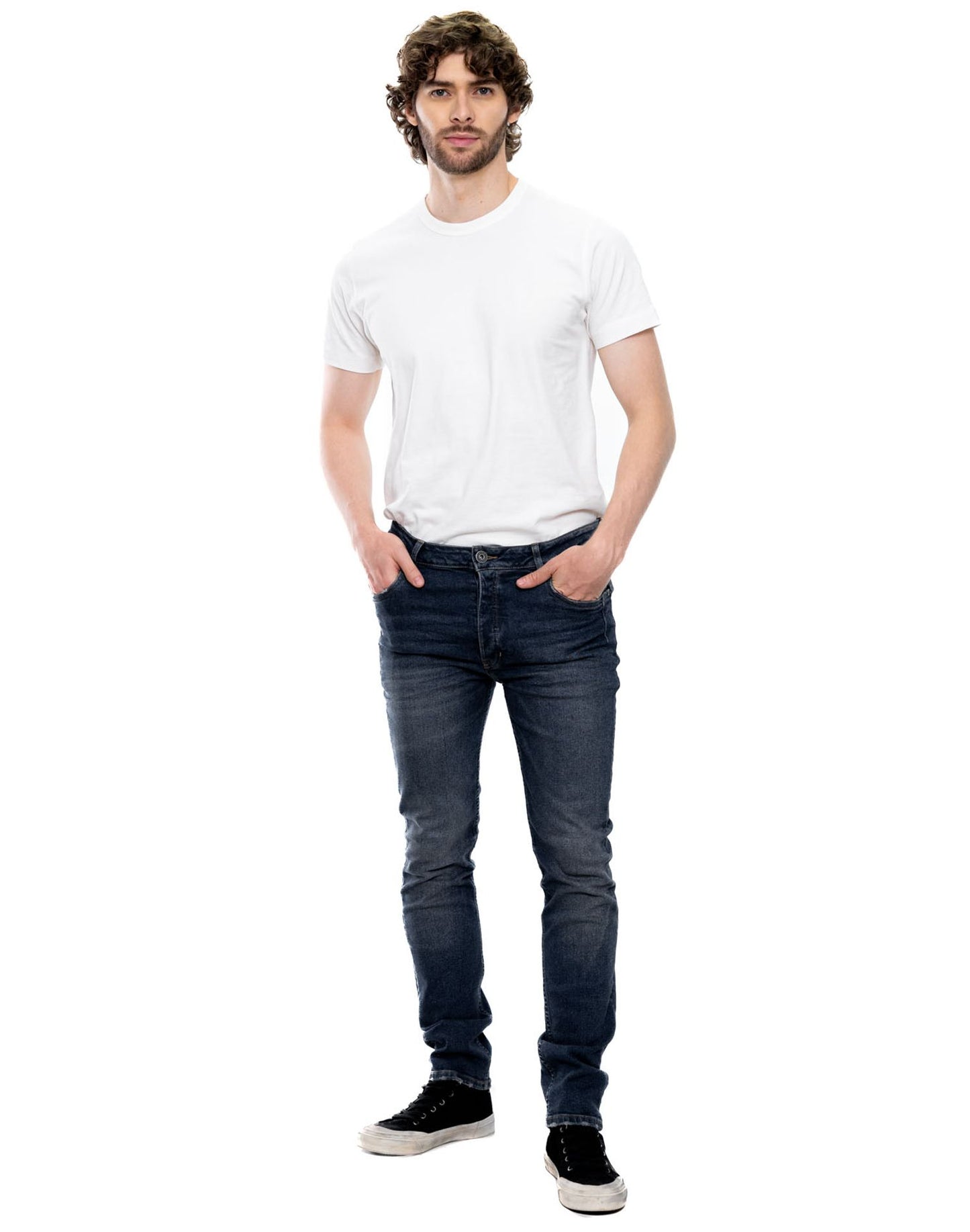 Jean Hombre Color Blue 341404 Slim Fit Azul Oscuro