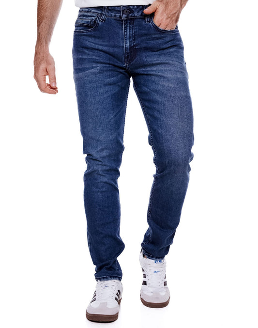 Jean Hombre Color Blue 411403 Slim Fit Azul Medio