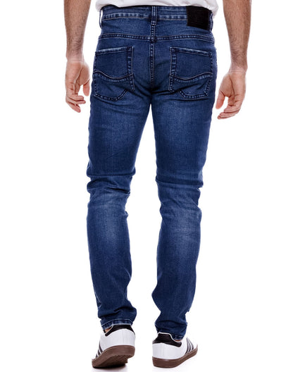 Jean Hombre Color Blue 411403 Slim Fit Azul Medio