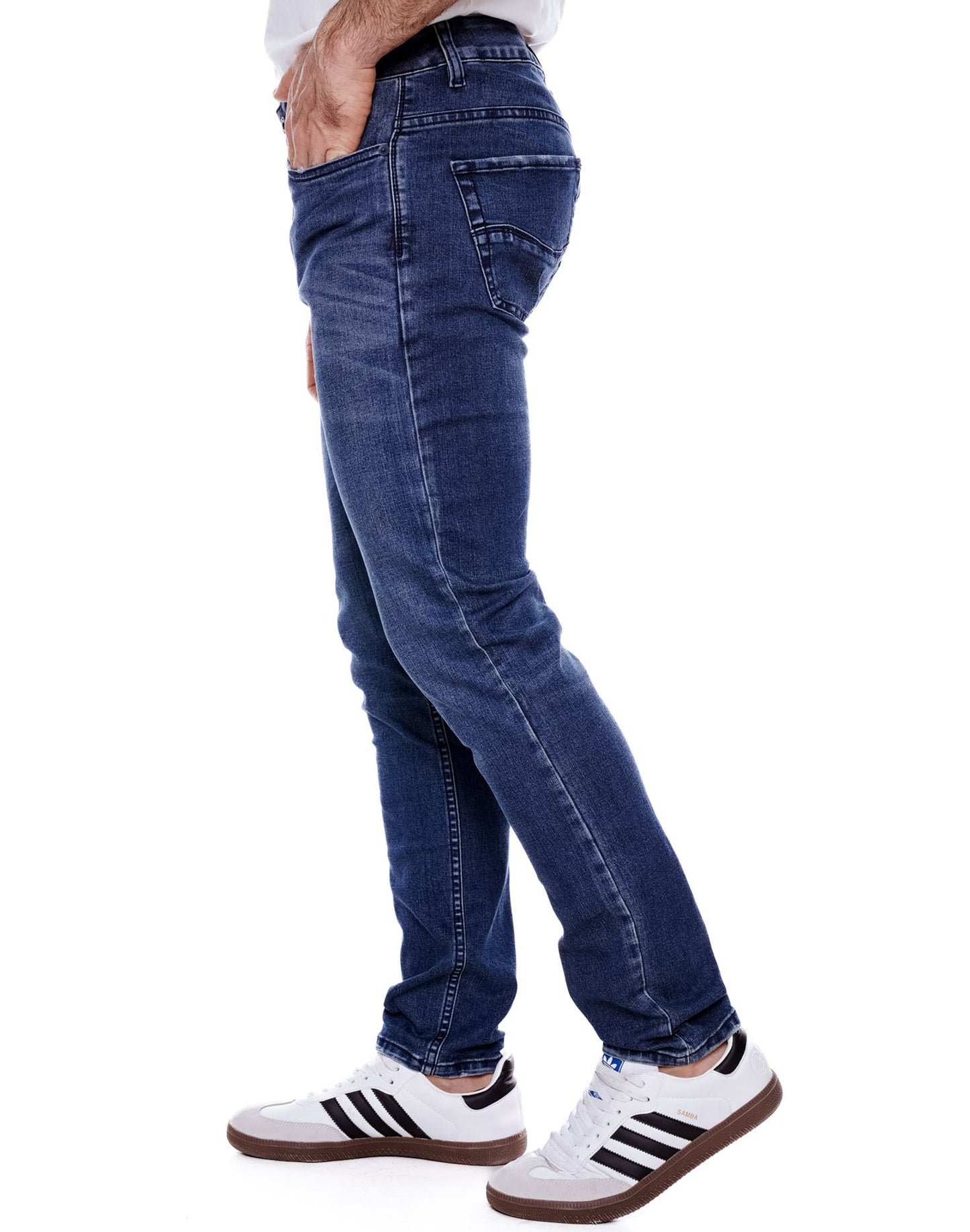 Jean Hombre Color Blue 411403 Slim Fit Azul Medio