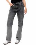 Jean Dama Color Blue 413405 High Waist Straight Negro
