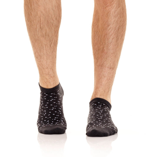 Media Unico Talonera Mini Puntos Gris Oscuro