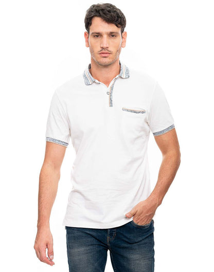 Camiseta Polo Color Blue 312901 Regular Fit Crudo