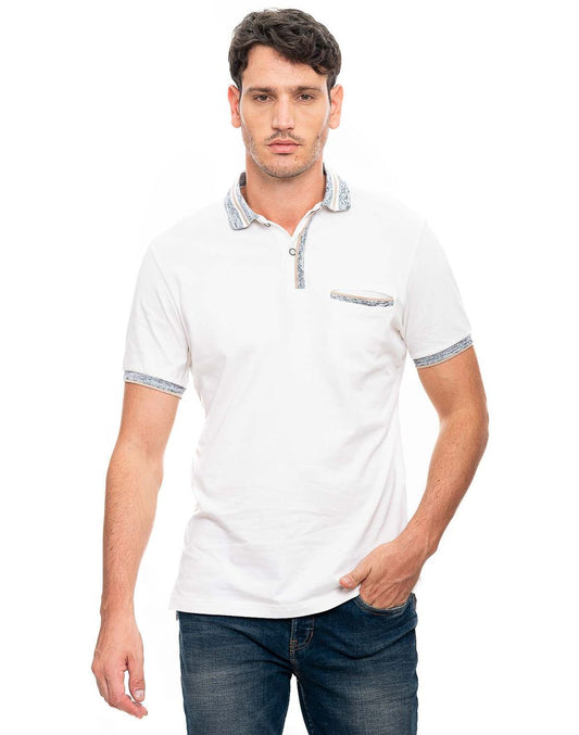 Camiseta Polo Color Blue 312901 Regular Fit Crudo