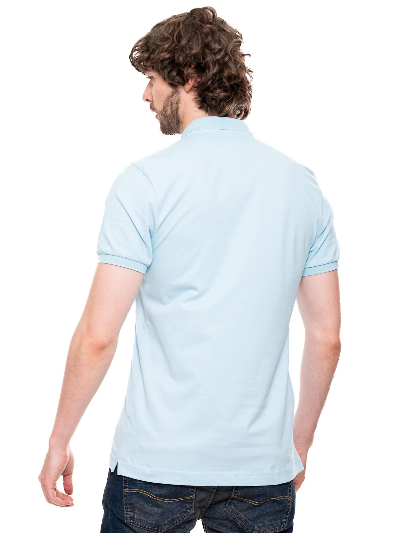 Camiseta Polo Color Blue 342903 Slim Azul Claro