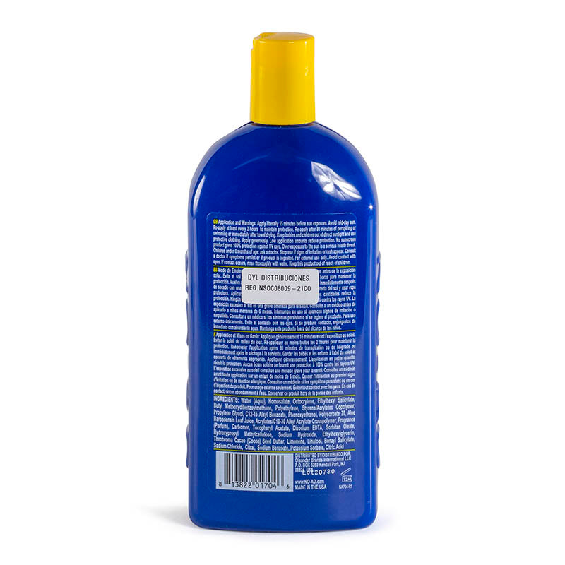 No-Ad Bloqueador Solar Spf 85 475 ml No-Ad85475