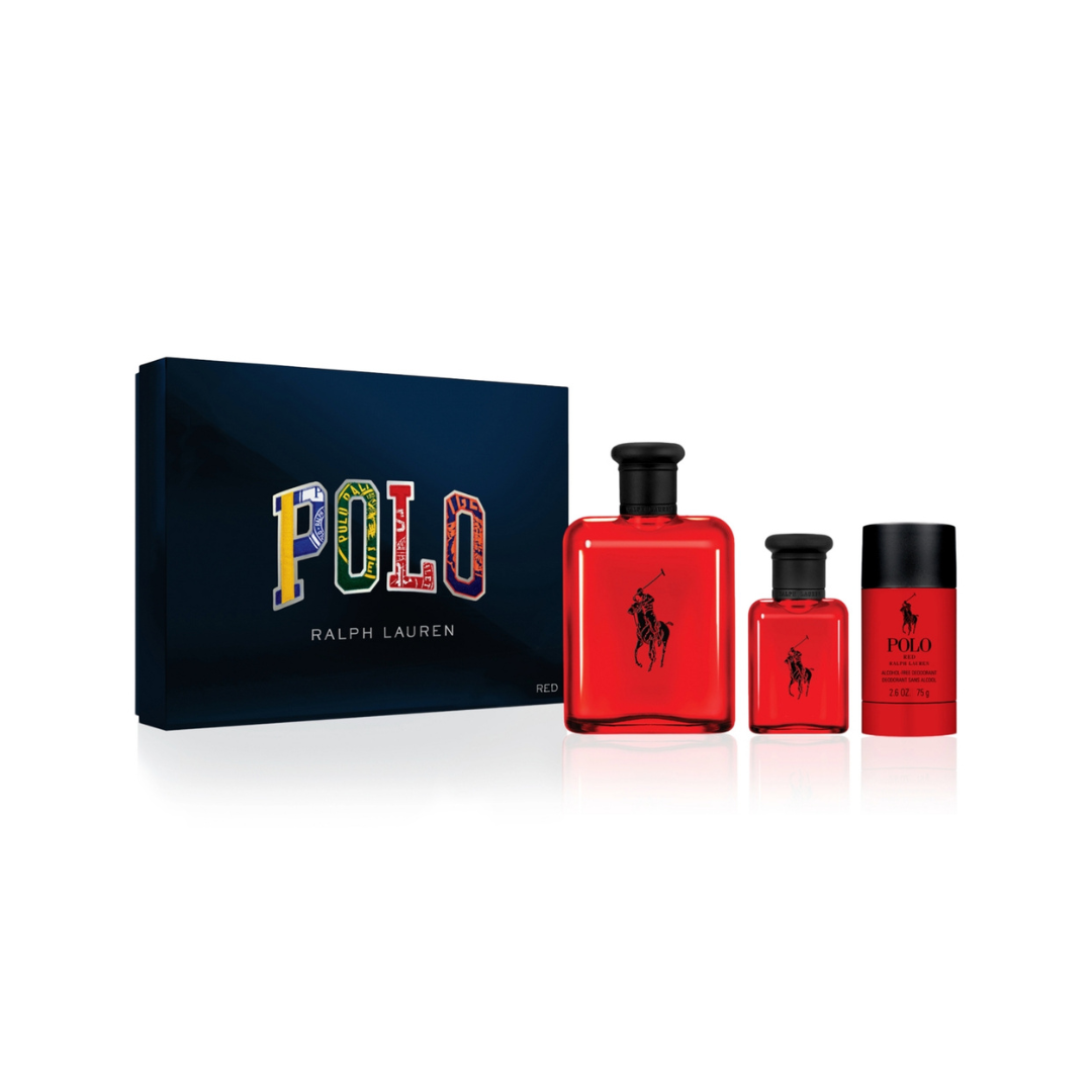 Perfume Ralph Lauren Polo Red Set (Parfum125ml+40ml+Deo75ml)