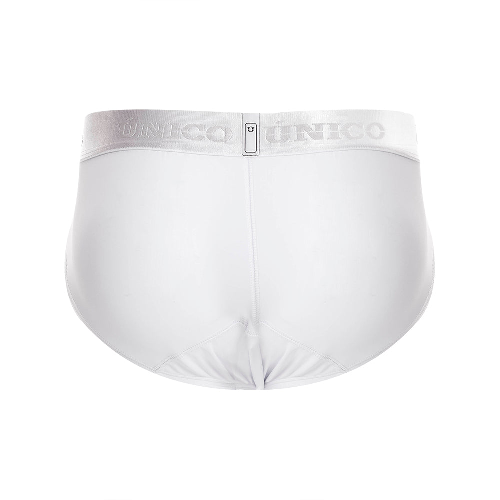 Brief Unico Clasico Cristalino M22 Microfibra Blanco