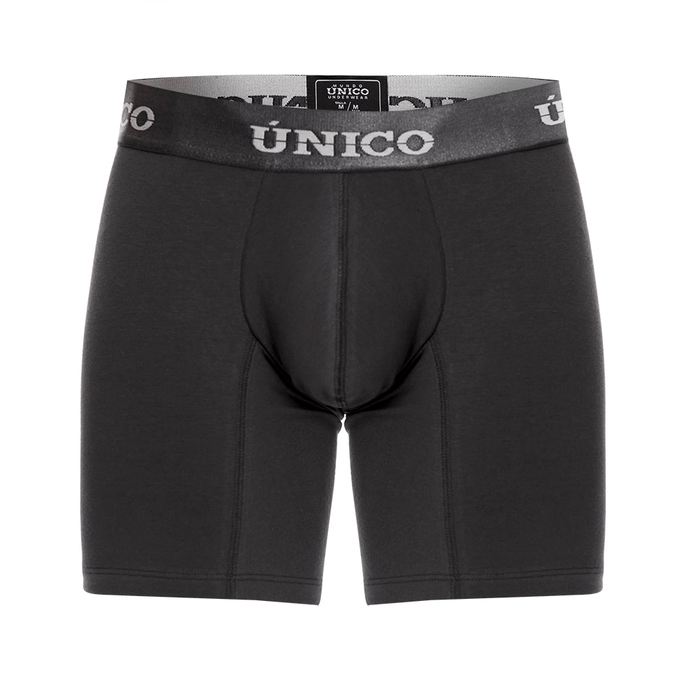 Boxer Unico Clasico Asfalto A23 Medio Algodon Gris Oscuro