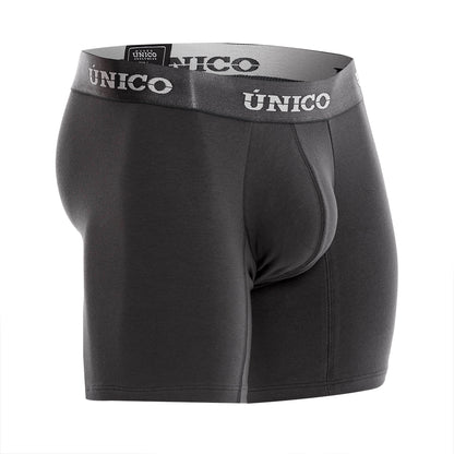 Boxer Unico Clasico Asfalto A23 Medio Algodon Gris Oscuro