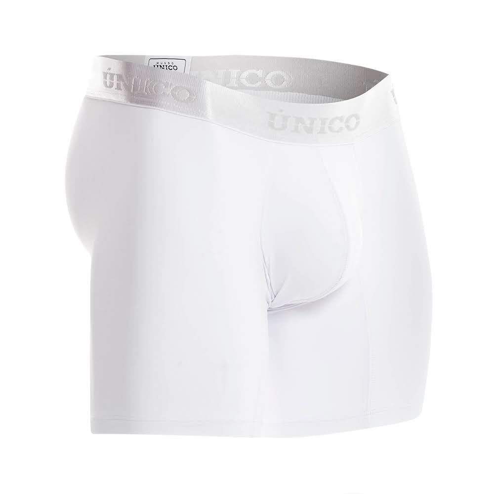 Boxer Unico Clasico Cristalino A23 Medio Algodon Blanco