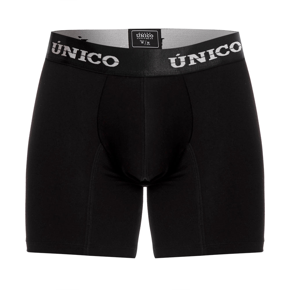 Boxer Unico Clasico Intenso A23 Medio Algodon Negro