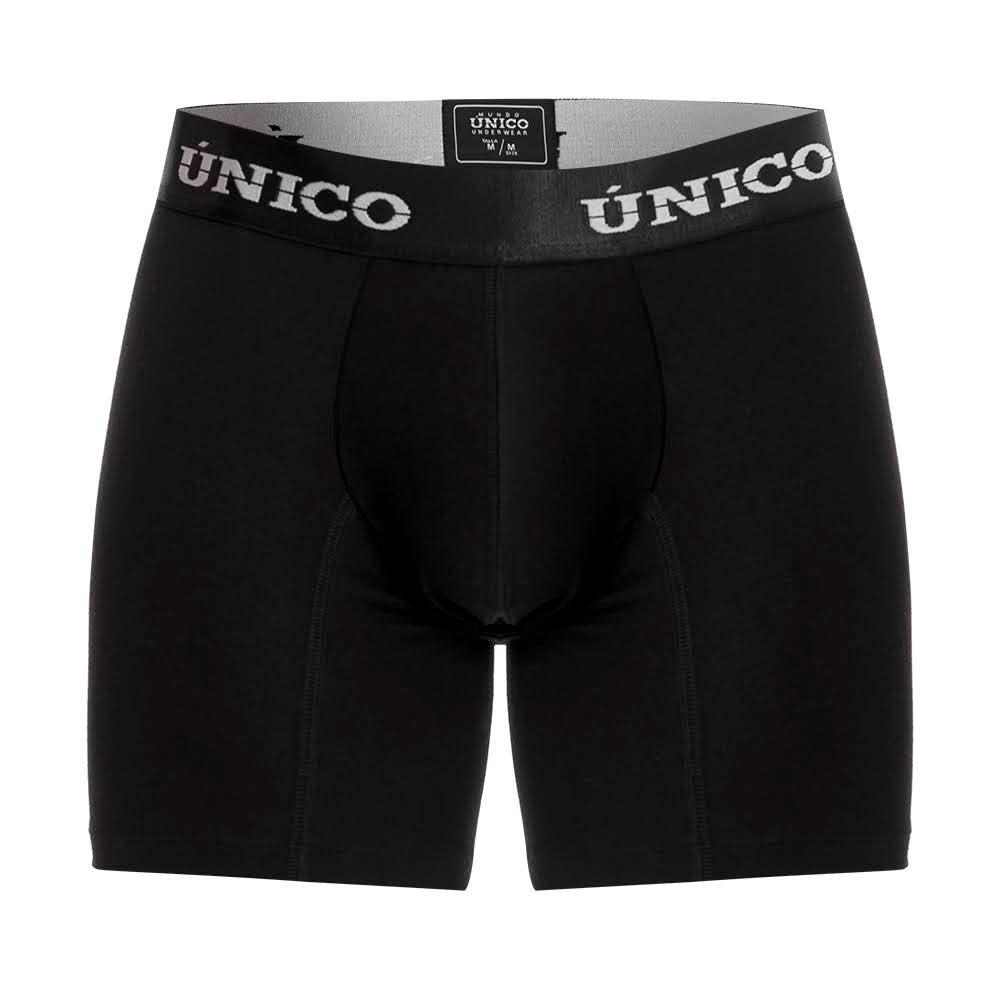 Boxer Unico Clasico Intenso A23 Medio Algodon Negro