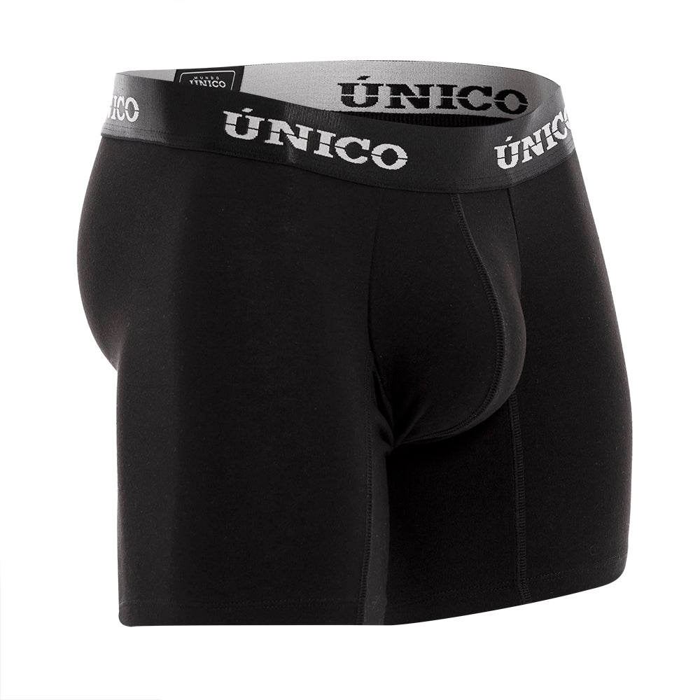 Boxer Unico Clasico Intenso A23 Medio Algodon Negro