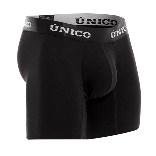 Boxer Unico Clasico Intenso A23 Medio Algodon Negro