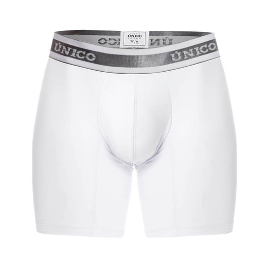 Boxer Unico Clasico Lustre M23 Medio Microfibra Blanco