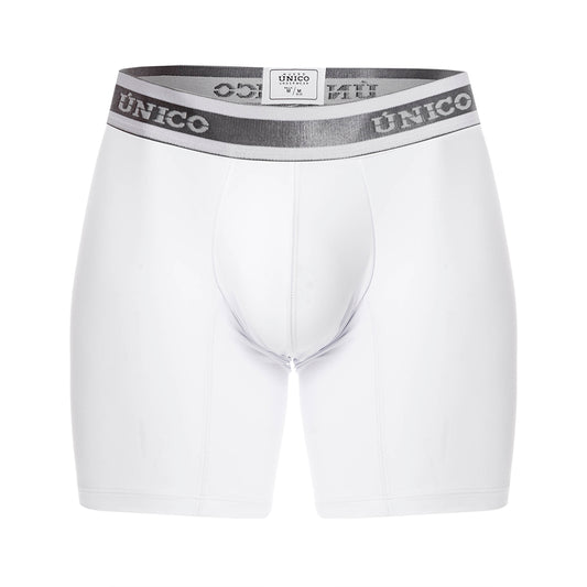 Boxer Unico Clasico Lustre A22 Medio Algodon Blanco