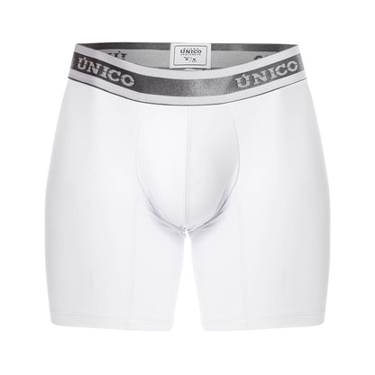 Boxer Unico Clasico Lustre M22 Medio Microfibra Blanco