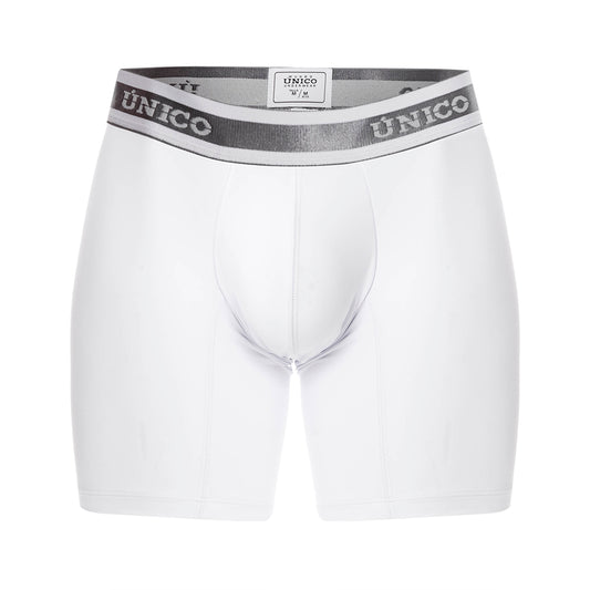 Boxer Unico Clasico Lustre M22 Medio Microfibra Blanco