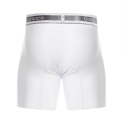 Boxer Unico Clasico Lustre M22 Medio Microfibra Blanco