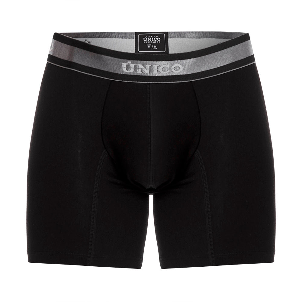 Boxer Unico Clasico Nebuloso A23 Medio Algodon Negro