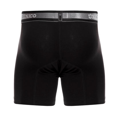 Boxer Unico Clasico Nebuloso A23 Medio Algodon Negro