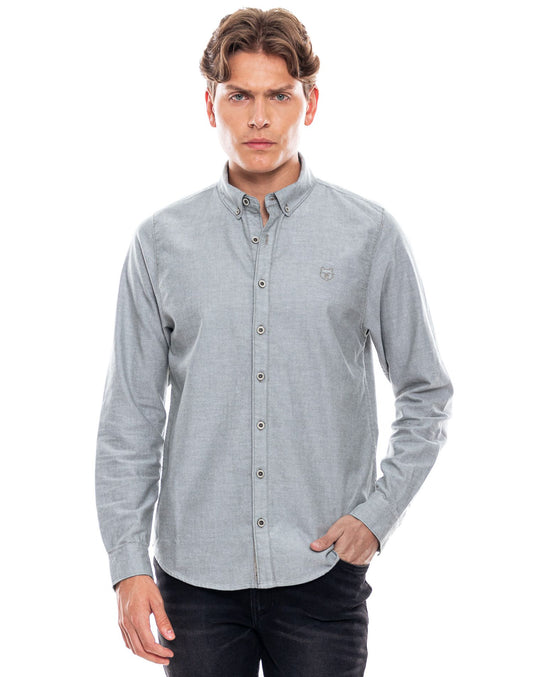 Camisa Manga Larga Color Blue 312601 Verde