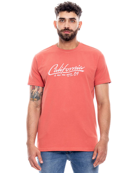 Camiseta Cuello Redondo Color Blue 312303 Coral