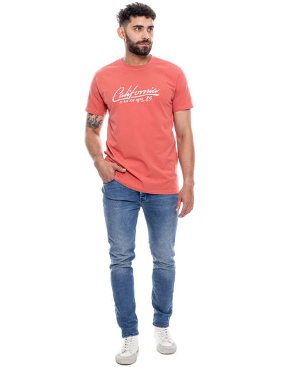 Camiseta Cuello Redondo Color Blue 312303 Coral
