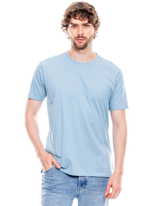Camiseta Cuello Redondo Color Blue 312304 Azul Claro