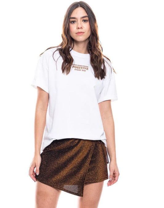 Camiseta Dama Color Blue 324305 Blanco