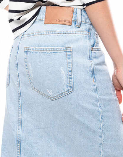 Falda Color Blue 323902 Azul Claro