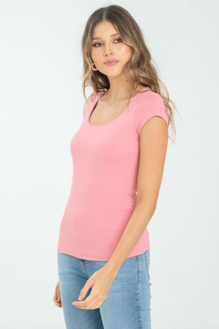 Blusa Ragstyle Pf14120030 Gotera Basic Rosado Oscuro