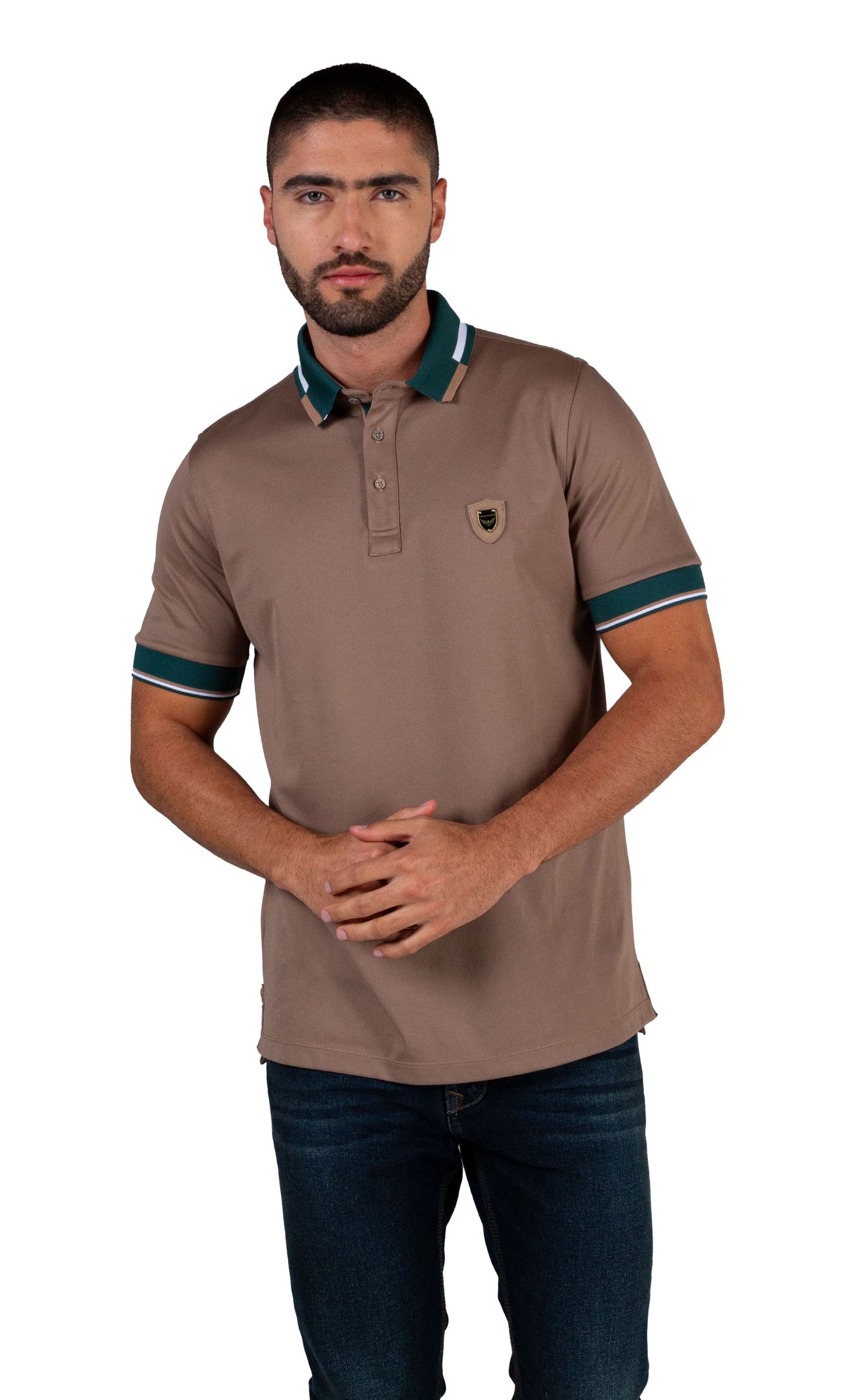 Camiseta Polo Oxford 022395 Cafe
