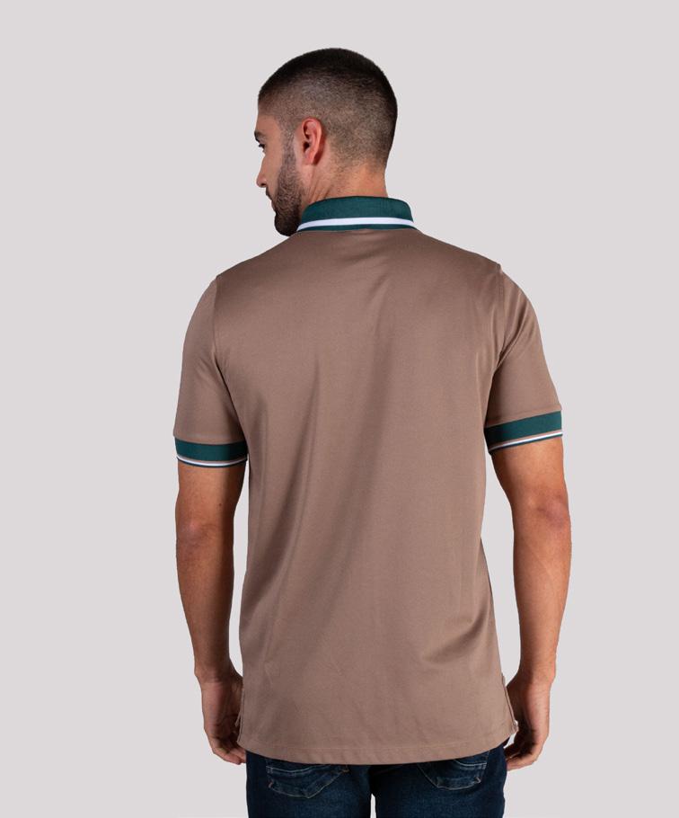 Camiseta Polo Oxford 022395 Cafe